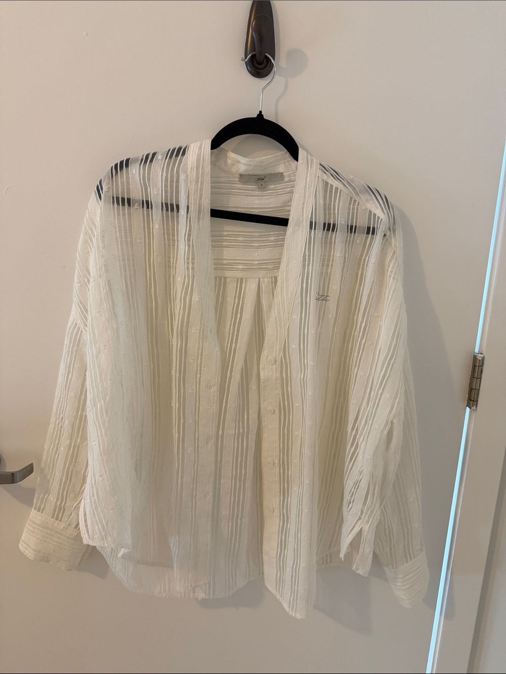 Lightweight Sheer White Kith Long sleeve